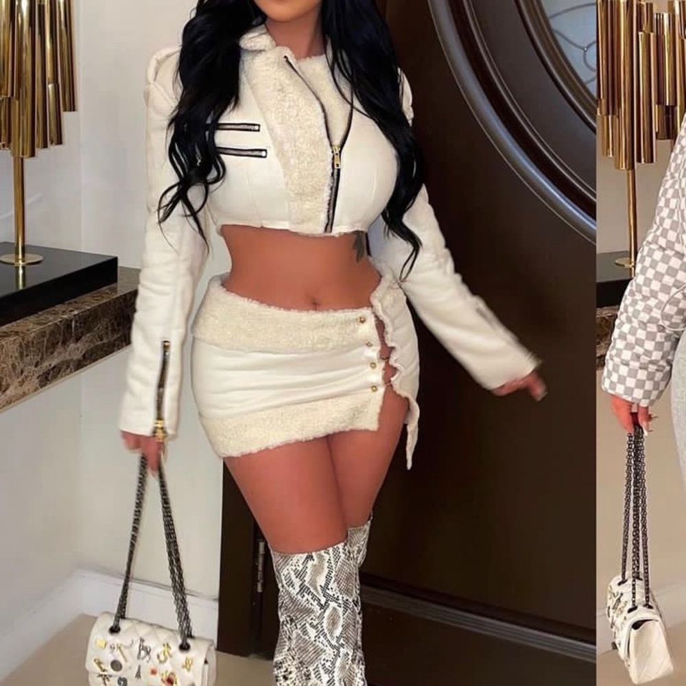 COPY - BRAND NEW cream couture jacket set